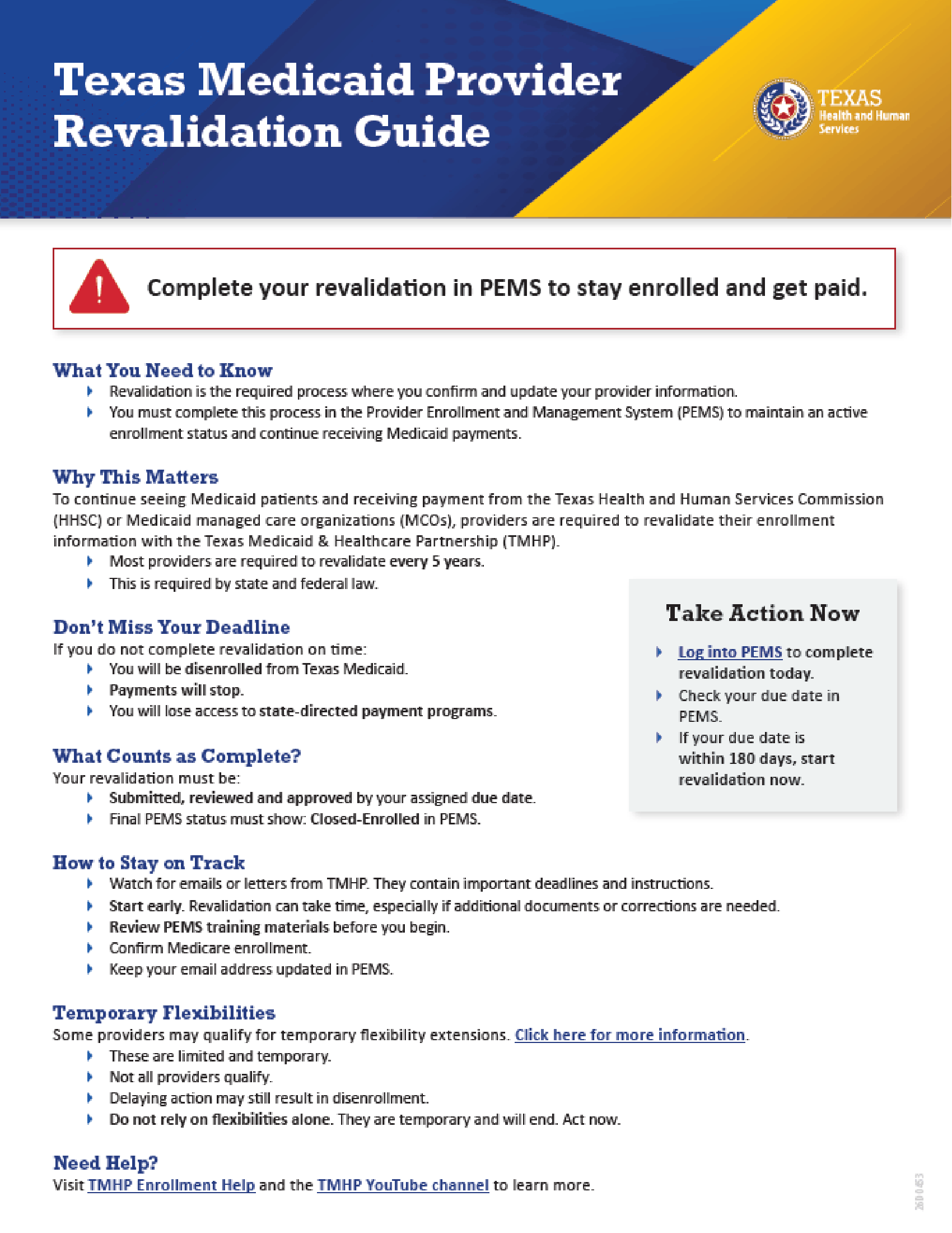 Texas Medicaid Provider Revalidation Guide
